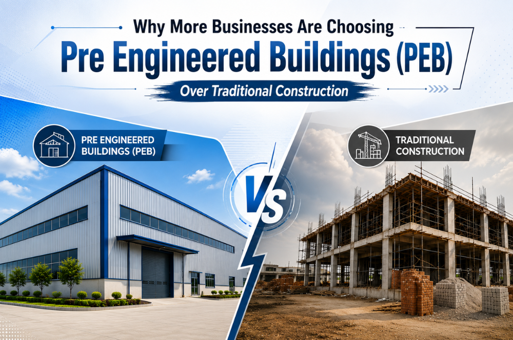 Why More Businesses Are Choosing Pre Engineered Buildings (PEB) Over Traditional Construction